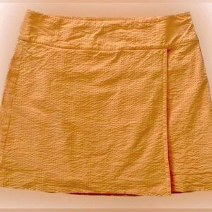 Vineyard vines Peach Seersucker mini skirt Women’s 6 Small EXCELLENT Preppy
